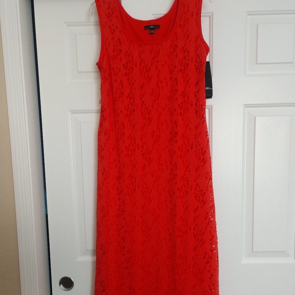 R&K Orange Lace Maxi Dress 1